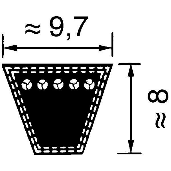 XPZ1337 V-belt super XE power